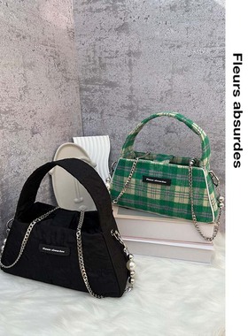 Fleurs absurdes原创设计时尚百搭气质大容量手提斜挎杀手包