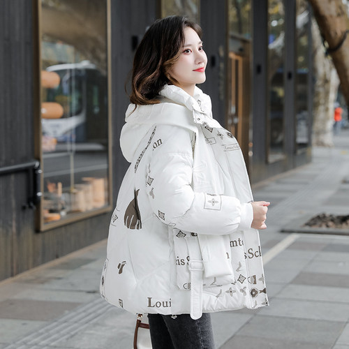 冬季2025新款时尚棉袄羽绒棉服女装保暖宽松加厚短款外套棉衣ins