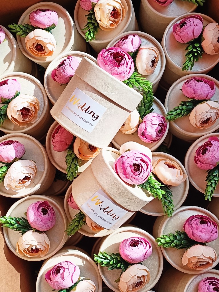 森系喜糖盒创意结婚喜糖户外婚礼喜糖盒免折叠 欧式喜糖盒回礼盒