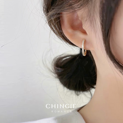 超级隐形耳夹无耳洞锆石耳圈