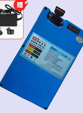 割草机踏板车锂电池48V采茶绿篱修剪机24V抽水泵12V70a大容量电瓶