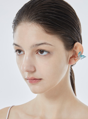 【贺峻霖同款】Blingkolio不另可原创设计耳环蓝色鱼尾泡泡耳夹