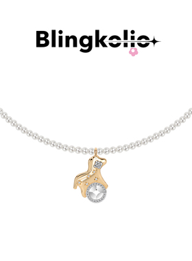 Blingkolio不另可小马珍珠项链