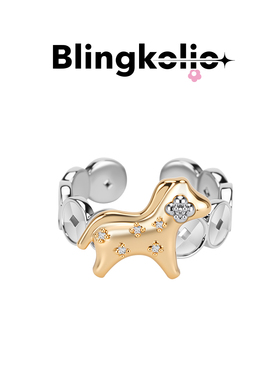 【马上有钱花系列】Blingkolio不另可 2026早春新款精致小马戒指