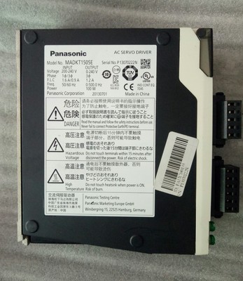 原装A5松下100W伺服电机套装MADKT1505E+MSMD012G1U功能好成色新