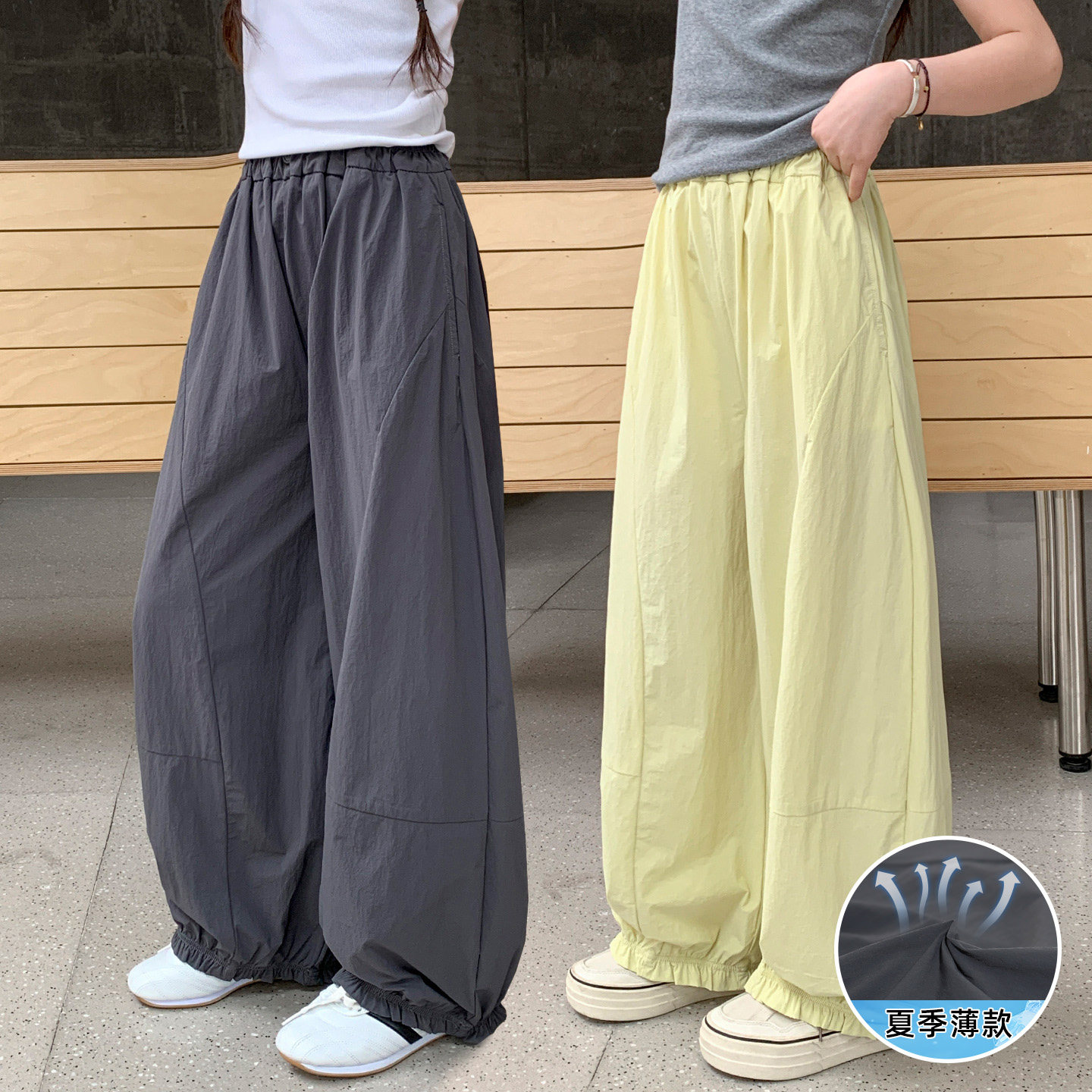 女童裤子夏季薄款休闲裤2026新款儿童女孩大童宽松速干裤阔腿裤潮