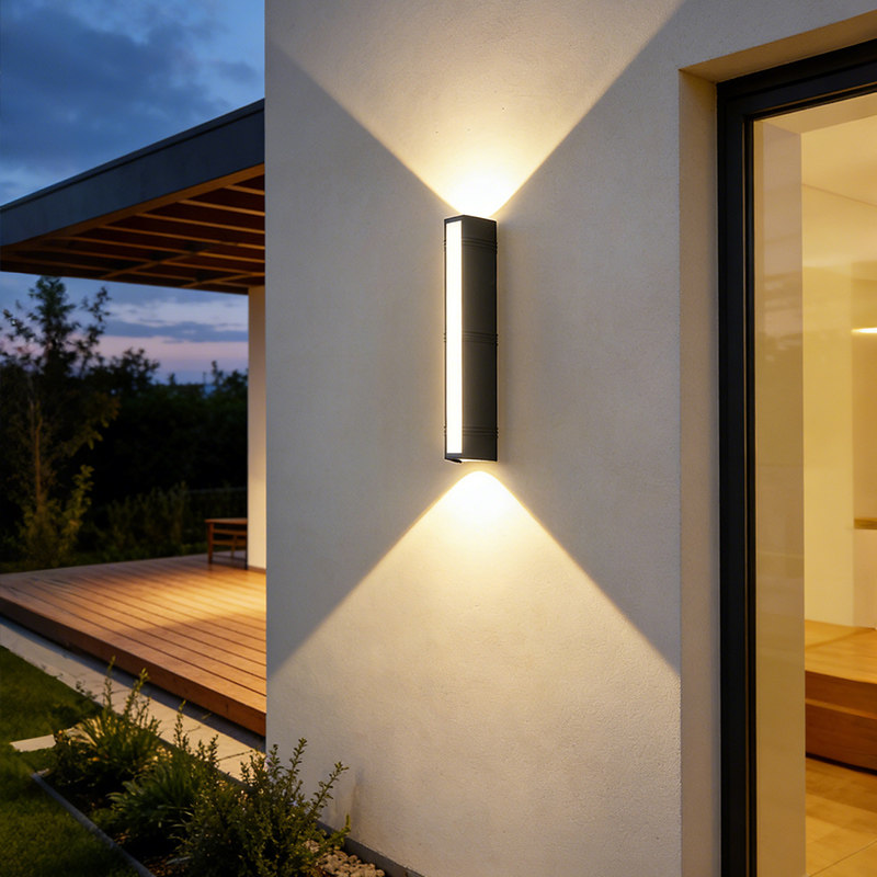 洗墙灯户外防水高端别墅led外墙射灯上下发光庭院围墙壁灯露台灯