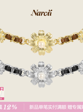 NARCII璀璨花冠项链女小众原创轻奢非洲菊菊锁骨choker生日礼物