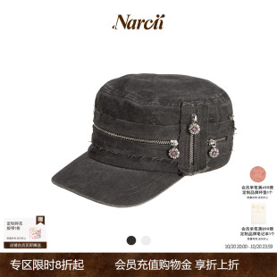 【杨超越同款】NARCII 「胶囊系列」报童帽复古非洲菊休闲平顶帽