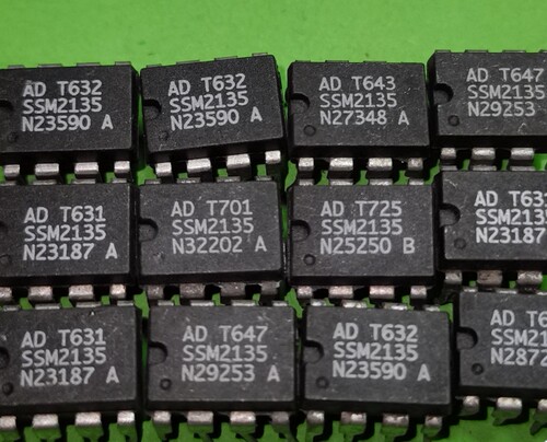 SSM2135  进口直插DIO8脚 双路单电源音频运算放大器 ssm2135P