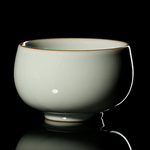 宋朴苏扬烨大师手工天青汝窑主人杯矿釉品茗杯开片汝瓷可养礼盒装