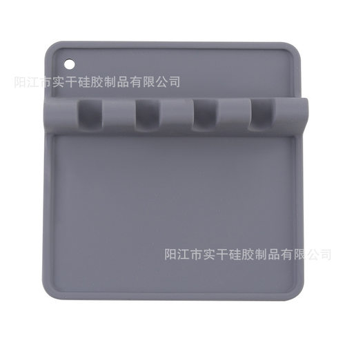 硅胶厨具座锅铲垫厨房台面勺子架汤勺垫子锅铲托家用放锅盖座架