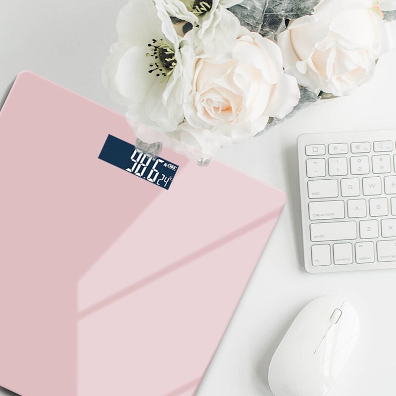 一件体重秤 电子秤usb充电家用人体称 加厚钢化玻璃体重秤