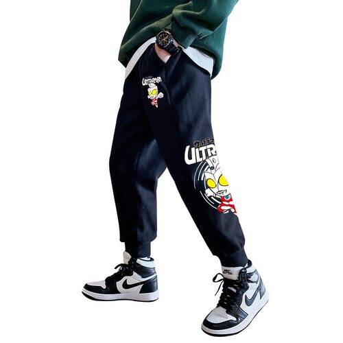 男童运动裤中大童春秋卫裤童装束脚裤运动裤儿童时髦卡通长裤潮装