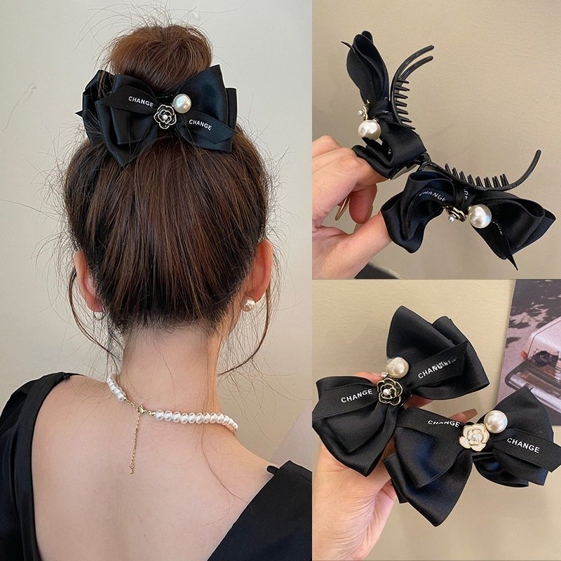 复古精致山茶花蝴蝶结头饰可爱丸子头抓夹懒人盘发神器优雅发夹,饰品/流行首饰/时尚饰品新,民族风发饰,淘宝优惠券,粉丝福利购,淘宝优惠卷