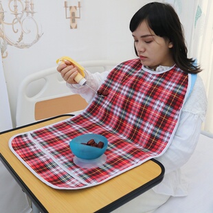 成人围嘴围兜老年人用餐防水食饭兜 围裙围脖口水巾加长加厚