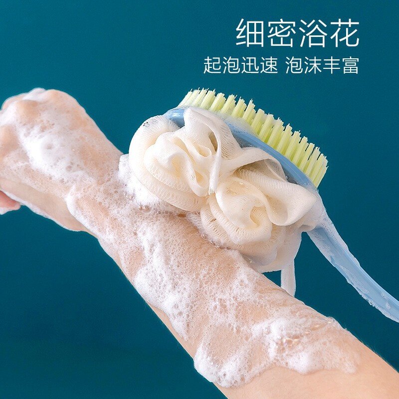 洗澡刷长柄软毛浴刷家用浴花成人搓澡搓背起泡沐浴球批超柔软