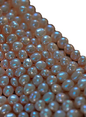 新款粉紫色淡水珍珠手链手串温柔水蜜桃手饰弹力可调节设计感手串