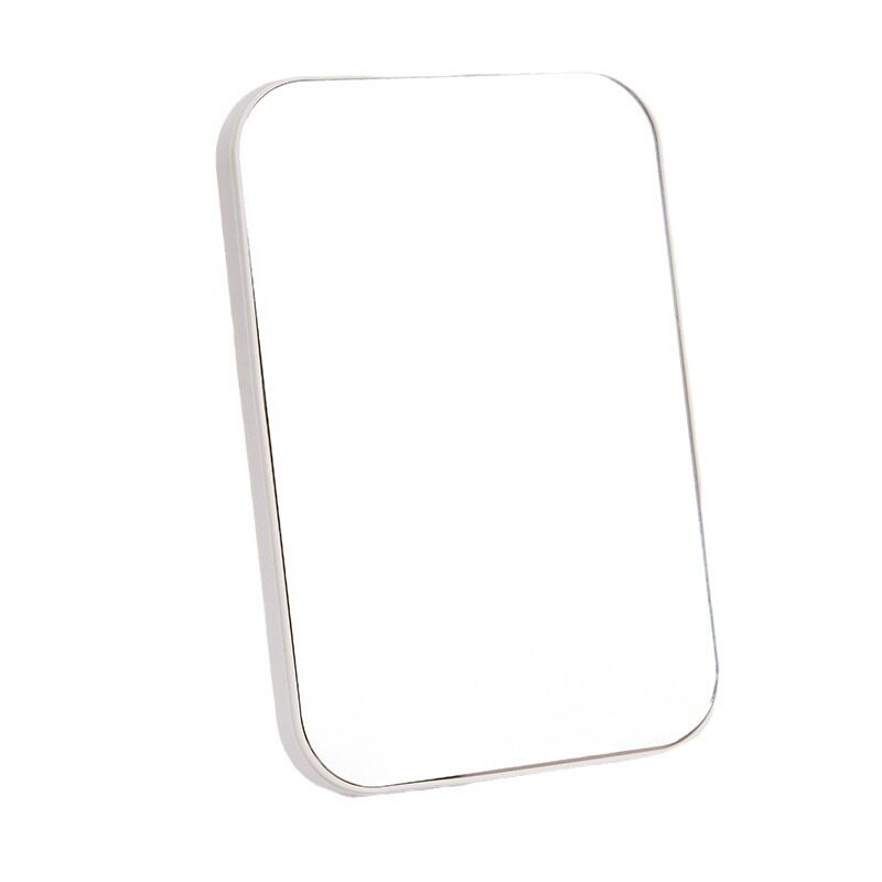 家用简约素色单面折叠化妆镜 创意便携公主镜 学生台式梳妆镜子