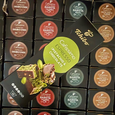 德国Tchibo奇堡 Cafissimo开心果巧克力意式浓缩咖啡胶囊10颗装