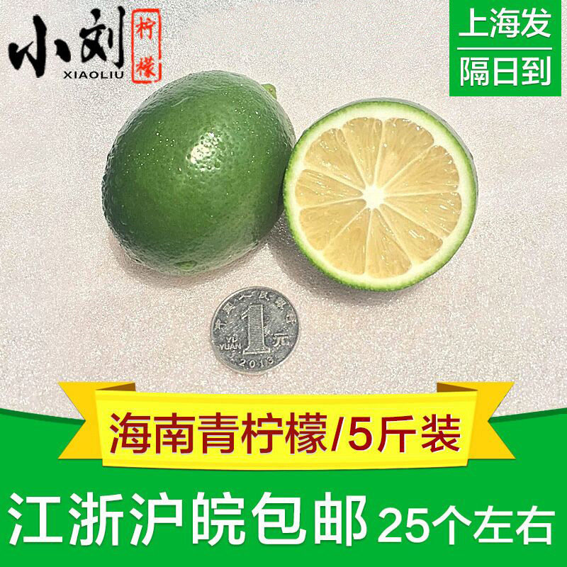 海南青柠檬2500g包免新鲜现摘