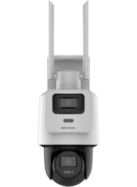 海康威视3寸双摄400万4G白光全彩球机摄像头 DS-2DE3Q144MZ-T/GL2