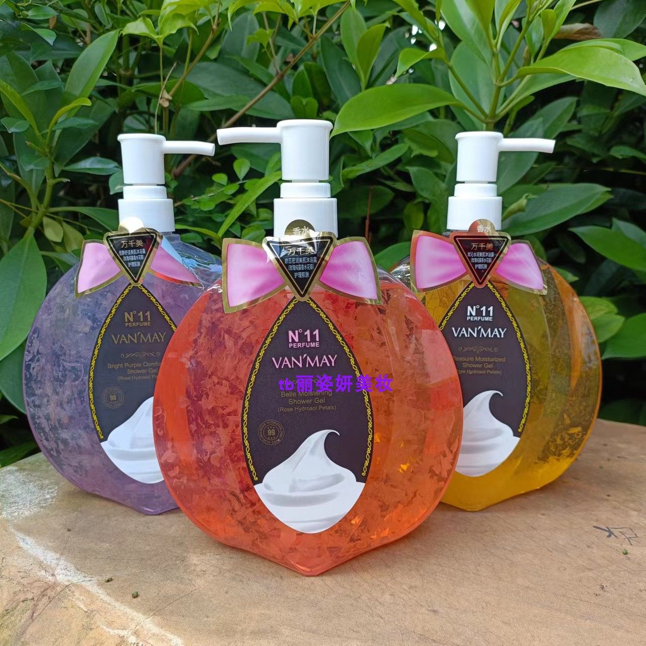 万千美娇蕊密润美肌沐浴露1L 欢沁水润恬静舒适玫瑰纯露香水花瓣