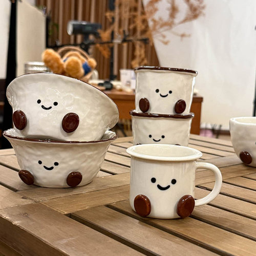 可可豆釉下彩高颜值搞怪餐具