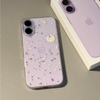 满屏彩色小星星适用iPhone17promax/16proamx/15promax防摔17pro/16pro/15pro手机壳华为P70vivo小米oppo保护