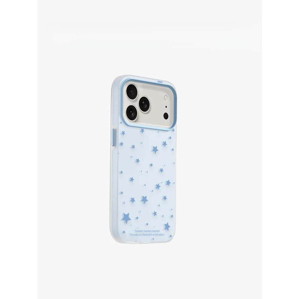 蓝色满天星星适用苹果17/16promax果冻肤感二合一手机壳iPhone15/14/13pro卡通新款vivo华为P70小米17oppo潮