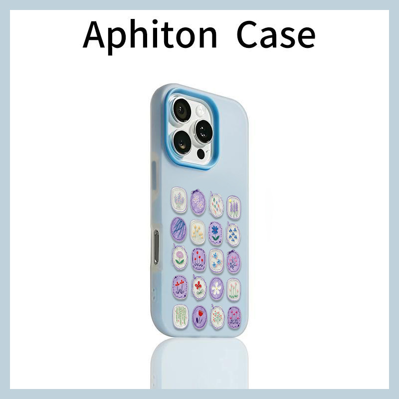 紫色宫格花朵适用苹果17/16promax果冻肤感二合一手机壳iPhone15/14/13pro小众创意vivo华为P70小米17oppo潮