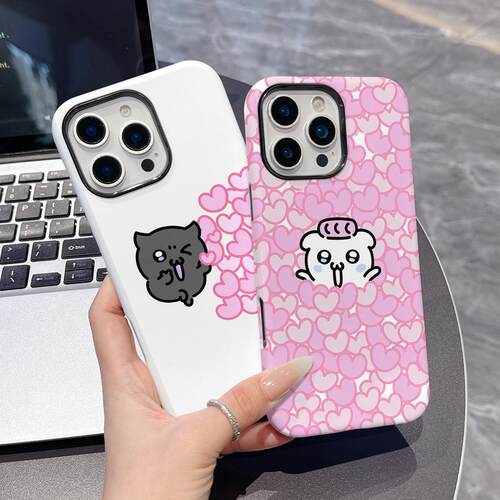 爱心发射适用苹果17/16promax菲林二合一手机壳iPhone15/14/13pro小众创意vivo华为P70小米17情侣款oppo新潮