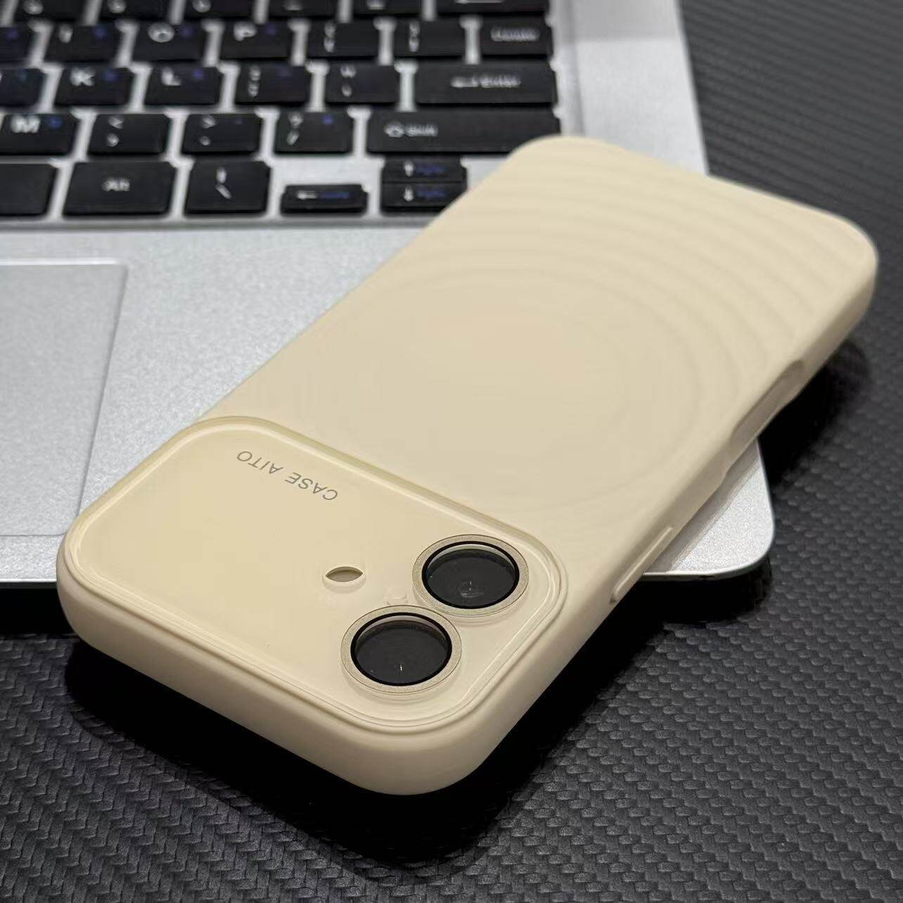 新款秒变17白色波漾磁吸壳适用苹果17/16promax液态肤感玻璃镜框手机壳iPhone15plus男女14/13promax全包防摔