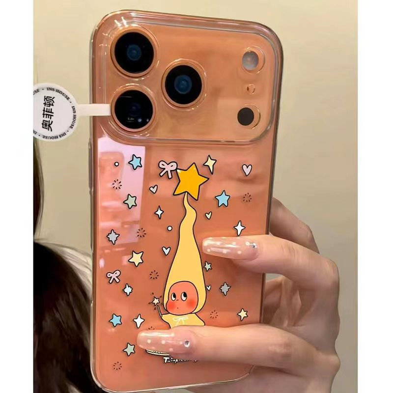 星星人魔法棒适用iPhone17promax/16proamx/15promax全包透明17pro手机壳苹果13华为P70vivo小米15oppo保护套