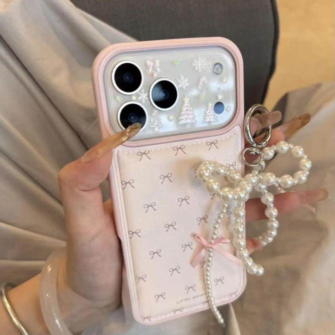 满屏蝴蝶结适用苹果17/16promax气垫手机壳iPhone15plus小清新15/14/13promax韩风女款套12pro全包防摔11软套