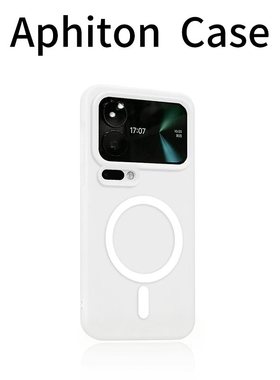 白色果冻肤感磁吸适用苹果17promax二合一手机壳iPhone16/15/14/13pro全包防摔vivo华为p80小米17oppo磨砂套