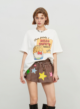 【徐璐 汪苏泷 希林  王祖蓝同款】SOFITTE 男女同款薯条短袖T恤