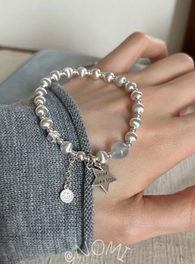 韩系简约重工串珠星星手链