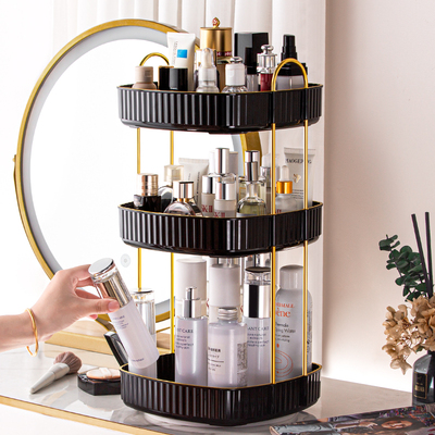 旋转化妆品收纳盒方形家用大容量