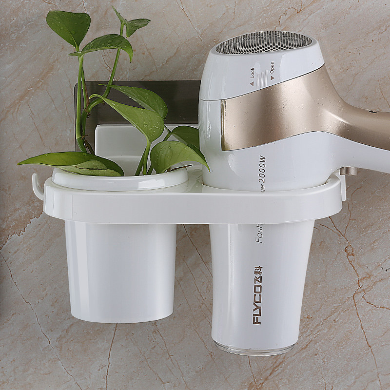 双庆多功能免钉吹风机架免打孔卫生间风筒架壁挂式浴室放吹风机架,家庭/个人清洁工具,浴室角架/置物架,淘宝优惠券,粉丝福利购,淘宝优惠卷