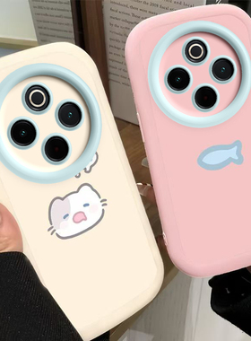 适用vivoY300Pro+手机壳Y300Pr0十vivo保护套新款液态硅胶全包防摔曲屏曲面屏viv0加Por丫voviy男女小猫小鱼