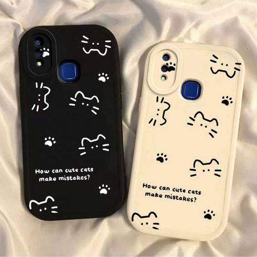 适用vivoU1手机壳vivo新款U1套vivoUi硅胶vovoy软硅胶viviy可爱voviy全包viovy防摔步步高viv0vo男女线条猫咪