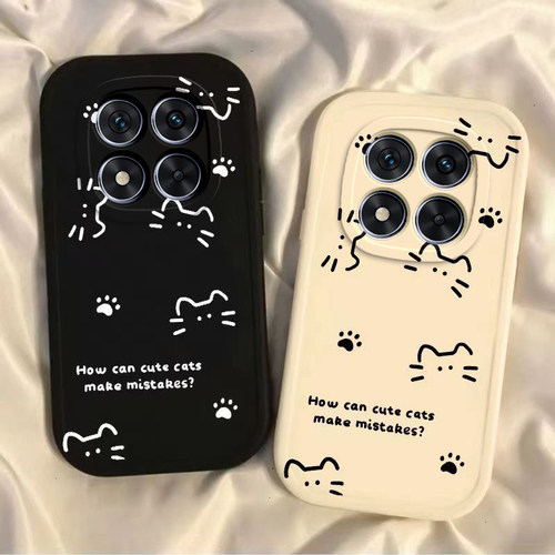 适用红米Note15Pro手机壳RedmiNote15Pro+小米新款保护套Redmi硅胶5G全包防摔por十男女noto加软外壳线条猫咪