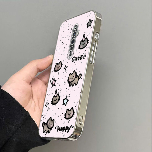 适用OPPOReno2Z手机壳OPPO新款套OPPORenoZ升降摄像头OPPOZ电镀0PP0Ren02Z全包OPPORen防摔Rone女生粉色kt猫