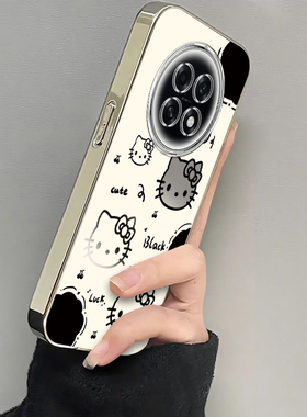 适用OPPOA6GT手机壳A6Max保护套OPPO5G新款PLL110电镀透明镜头全包防摔OPPOPLL外壳OPA0PP0OPPA男女黑白kt猫