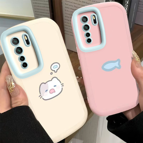 适用华为Nova7SE手机壳Nove7ES保护5G套Nava新款Novo硅胶n0va全包nowa防摔nave可爱7E高级感nov男女小猫小鱼