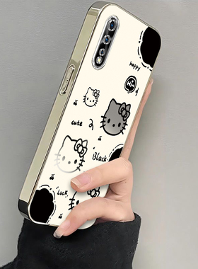 适用iQOONeo855版手机壳vivo爱酷iQOO套Neo竞速iQ00iQNeo新款vivoiQOONeo防摔vivoNeo板iPOONeo女生黑白kt猫