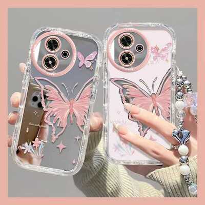 适用荣耀畅玩50/40plus手机壳新款50m华为荣耀畅玩30春日蝴蝶30puls全包防摔畅玩20pro镜面外壳畅享网红女款