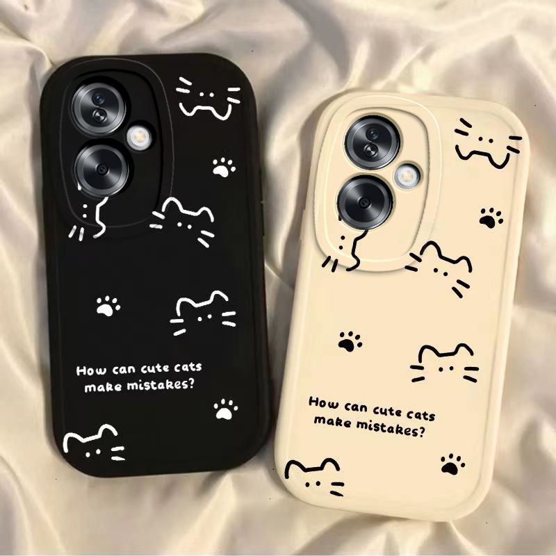 OPPOA2手机壳OPPO新款A2保护5G套A25G可爱OPA/OPPA硅胶软壳OPP0PP0PPO全包PPOA防摔OPOP男女OA/POA线条猫咪