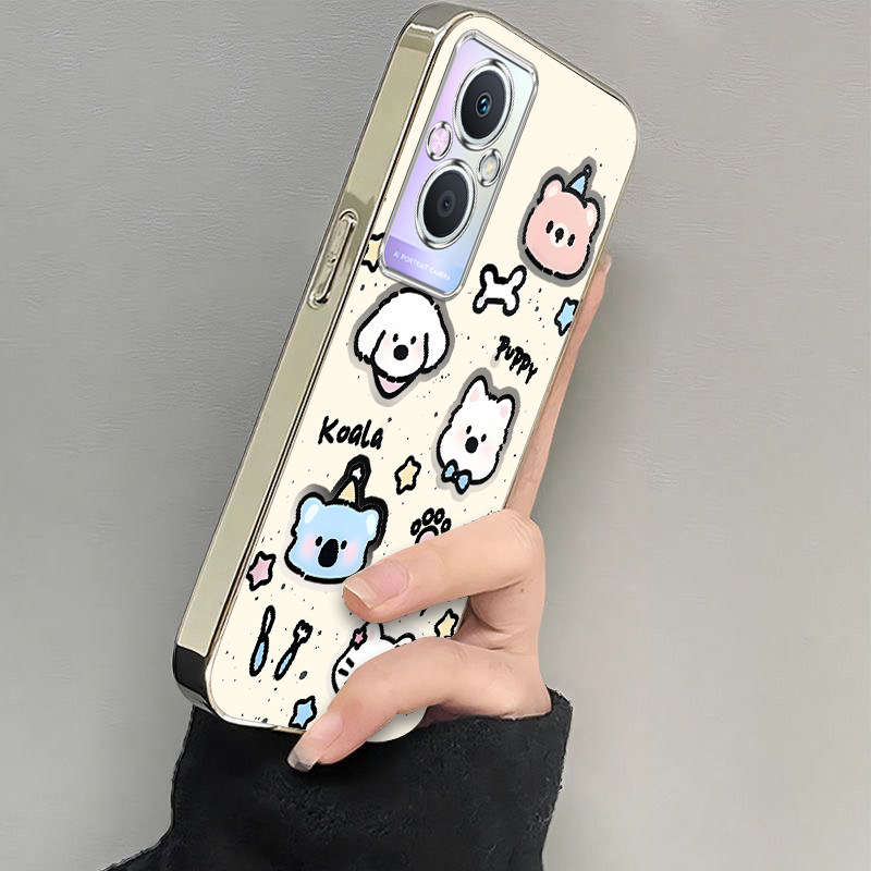 适用OPPOA96手机壳OPPO新款A96 5G套OPA/OPPA可爱A965G软电镀OPP0PP0PPO全包PPOA/OPOA防摔OPOPA女生黑白kt猫
